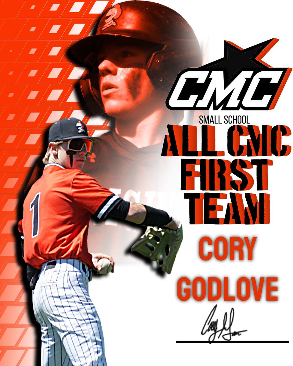 gomhsbaseball's tweet image. And making All CMC First Team we got Dylan Leadbetter and Cory Godlove. Congratulations to them and congratulations to all 5 of recipients for their awards for having an outstanding season!