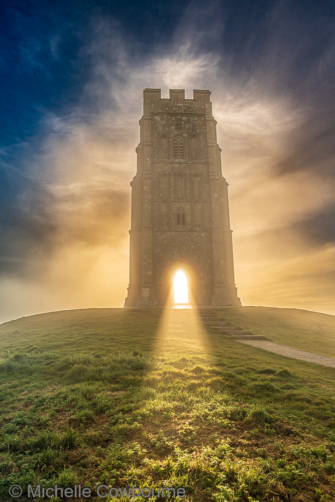 Enlightenment. This morning on Glastonbury Tor.