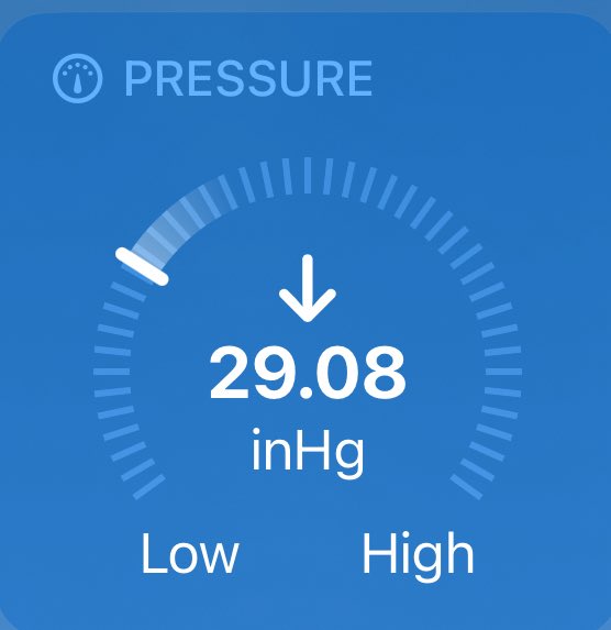 984 mb air pressure around the Boston area currently — equal to a Category 1 hurricane!