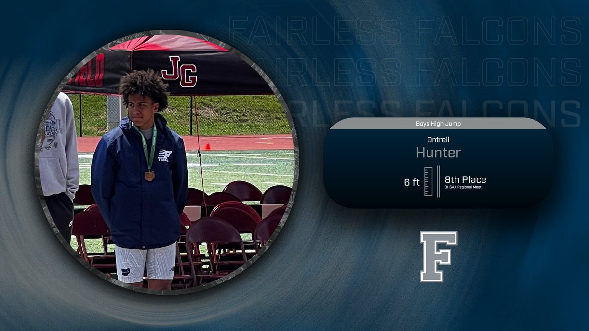 Congratulations to Sophomore - Ontrell Hunter who finished 8th in the High Jump at the OHSAA Regional Meet. #SOAR #GoFalconsGo