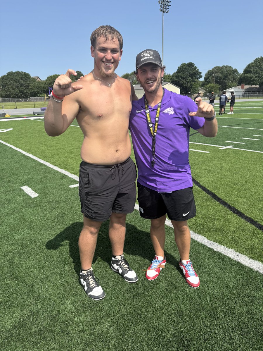Jacob Wilson (@jacobwilson1369) on Twitter photo Great camp, got some good work in at <a href="/NelsonUFootball/">NELSON Football</a> today! <a href="/coacharoy/">Coach Roy</a> <a href="/CoachNichols88/">Coach Nightmare Nichols</a> <a href="/Coach_MacSAGU/">Blake McCulloch</a> Great camp, got some good work in at <a href="/NelsonUFootball/">NELSON Football</a> today! <a href="/coacharoy/">Coach Roy</a> <a href="/CoachNichols88/">Coach Nightmare Nichols</a> <a href="/Coach_MacSAGU/">Blake McCulloch</a>