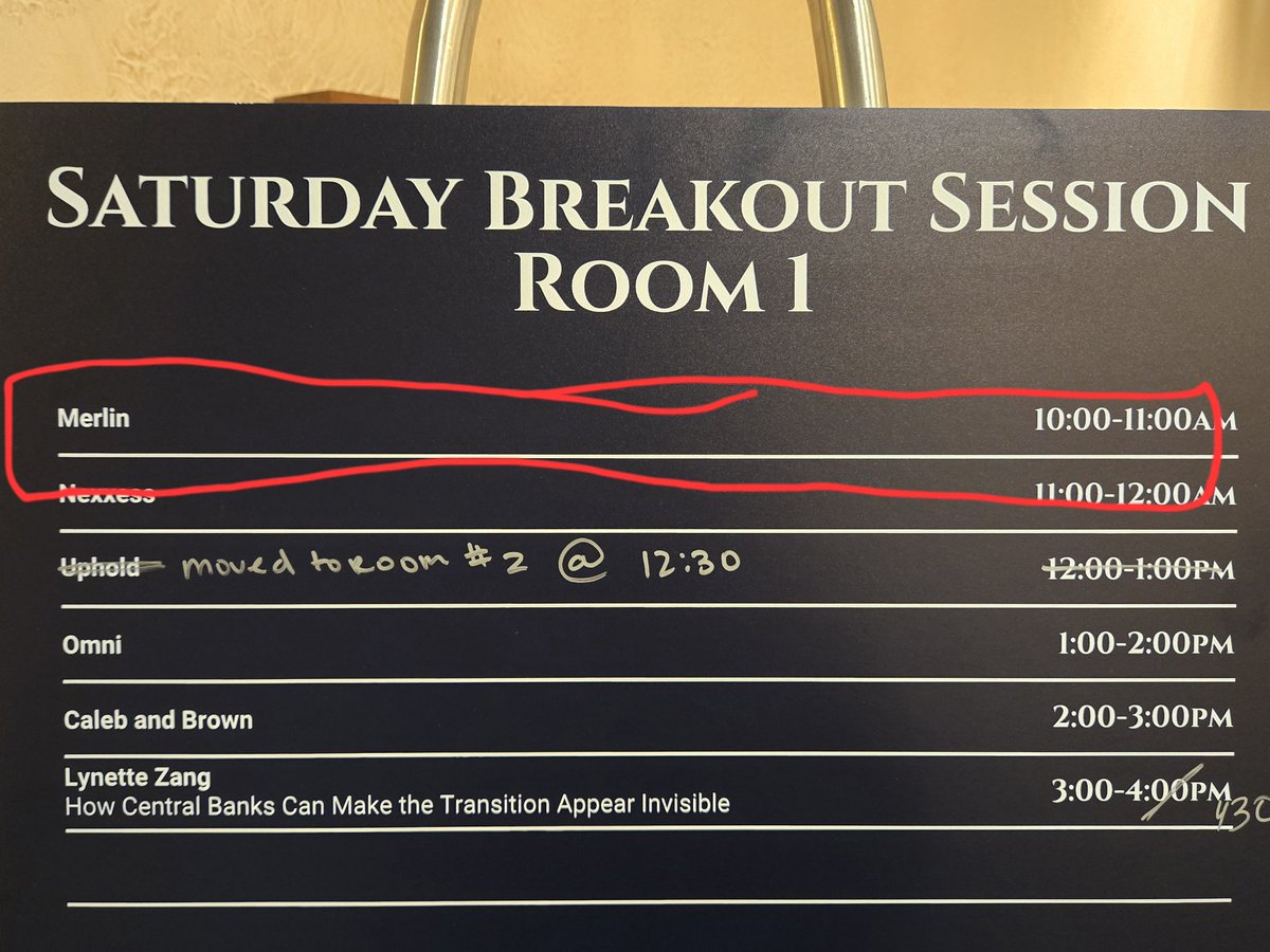 getmerlincrypto's tweet image. 🚨DEMO ALERT🚨 Merlin Live Demo  at 10am PST  today in Breakout Room 1!!!

If you&apos;re at the #XRPLV conference pleaae stop bybl Breakout room 1 for a LIVE Demo on how merlin works and a Q/A session with with Mario @LinkWithMario from the Good Morning #Crypto show...

@AbsGMCrypto…