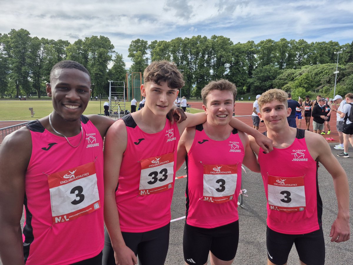 Glasgow Jaguars (@glasgow_jaguars) on Twitter photo And now the men 4 x 400 finish our day with Team record 3.14.87 🔥 Bradley, Luc, Grant, Robin
<a href="/glasgow_jaguars/">Glasgow Jaguars</a> <a href="/JomaSportUK/">Joma Sport UK</a> <a href="/Nat_Ath_League/">National Athletics League</a> <a href="/scotathletics/">scottishathletics</a> And now the men 4 x 400 finish our day with Team record 3.14.87 🔥 Bradley, Luc, Grant, Robin
<a href="/glasgow_jaguars/">Glasgow Jaguars</a> <a href="/JomaSportUK/">Joma Sport UK</a> <a href="/Nat_Ath_League/">National Athletics League</a> <a href="/scotathletics/">scottishathletics</a>