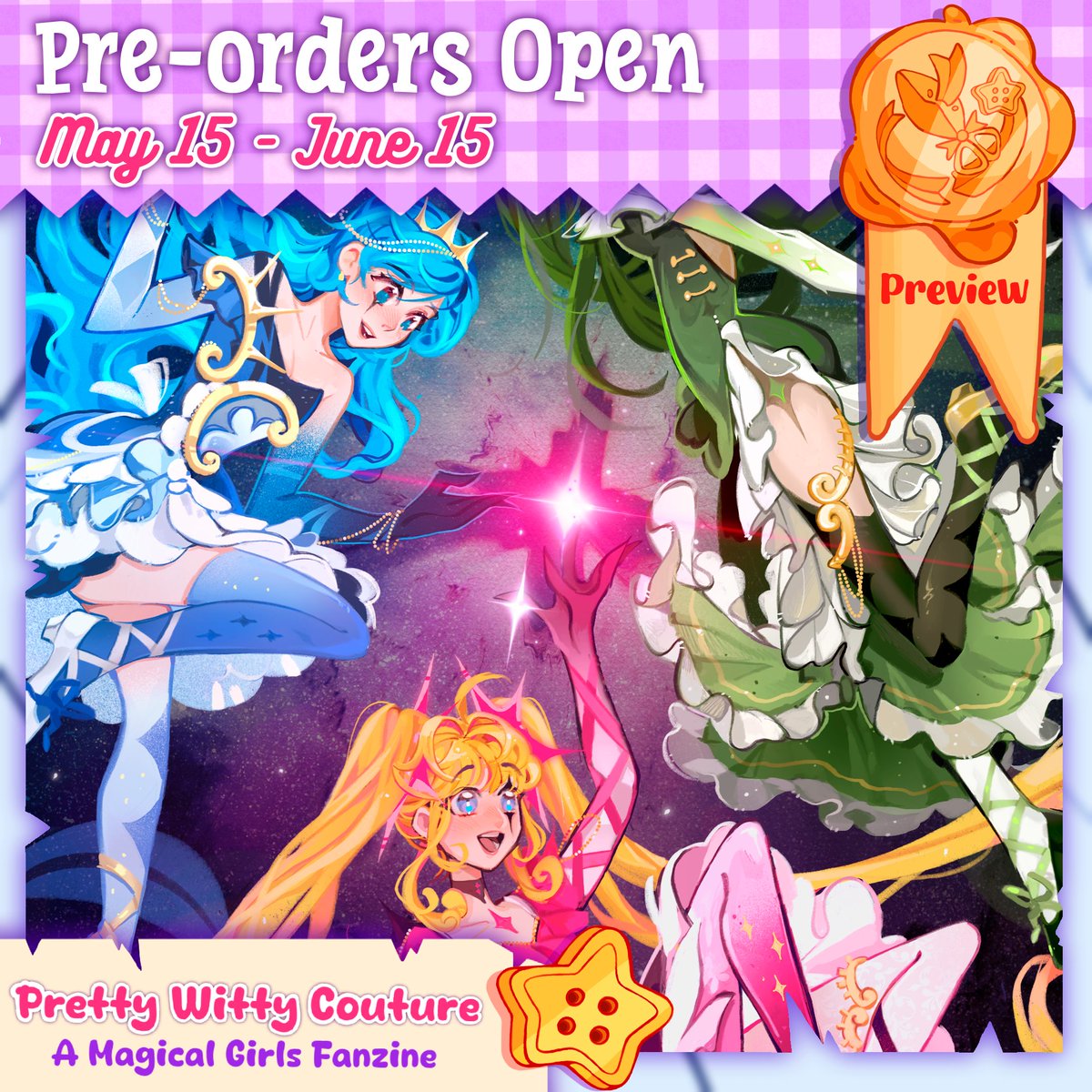 My previews for <a href="/PrettyWittyZine/">Pretty Witty Couture: A Magical Girls' Zines✨</a> 💫
#cardcaptorsakura #mermaidmelody
