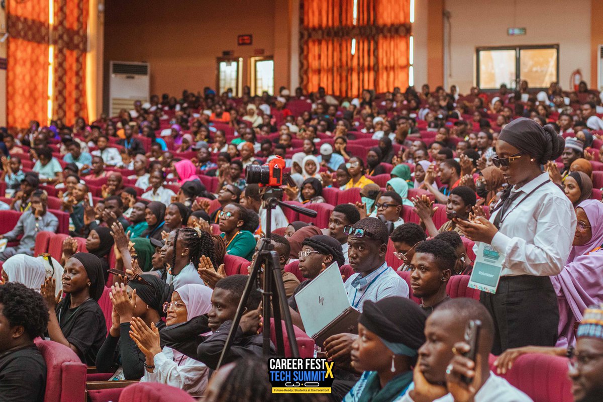 UilStudentUnion's tweet photo. Photos are in from the #CareerFestxTechSummit, themed “Future-Ready: Students at the Forefront”, held at the University Auditorium on Tuesday, 27th May 2025. 📸👨💻
The event held in partnership with @gdgoc_unilorin recorded over 2,500 registered attendees!
1/3 https://t.co/bv0Pb9d6IS