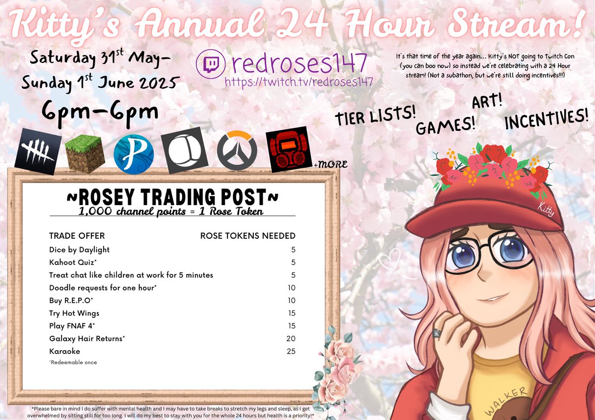 🔴 LIVE NOW FOR 24 HOURS!!! twitch.tv/redroses147

#twitch #twitchaffiliate #twitchstreamer
