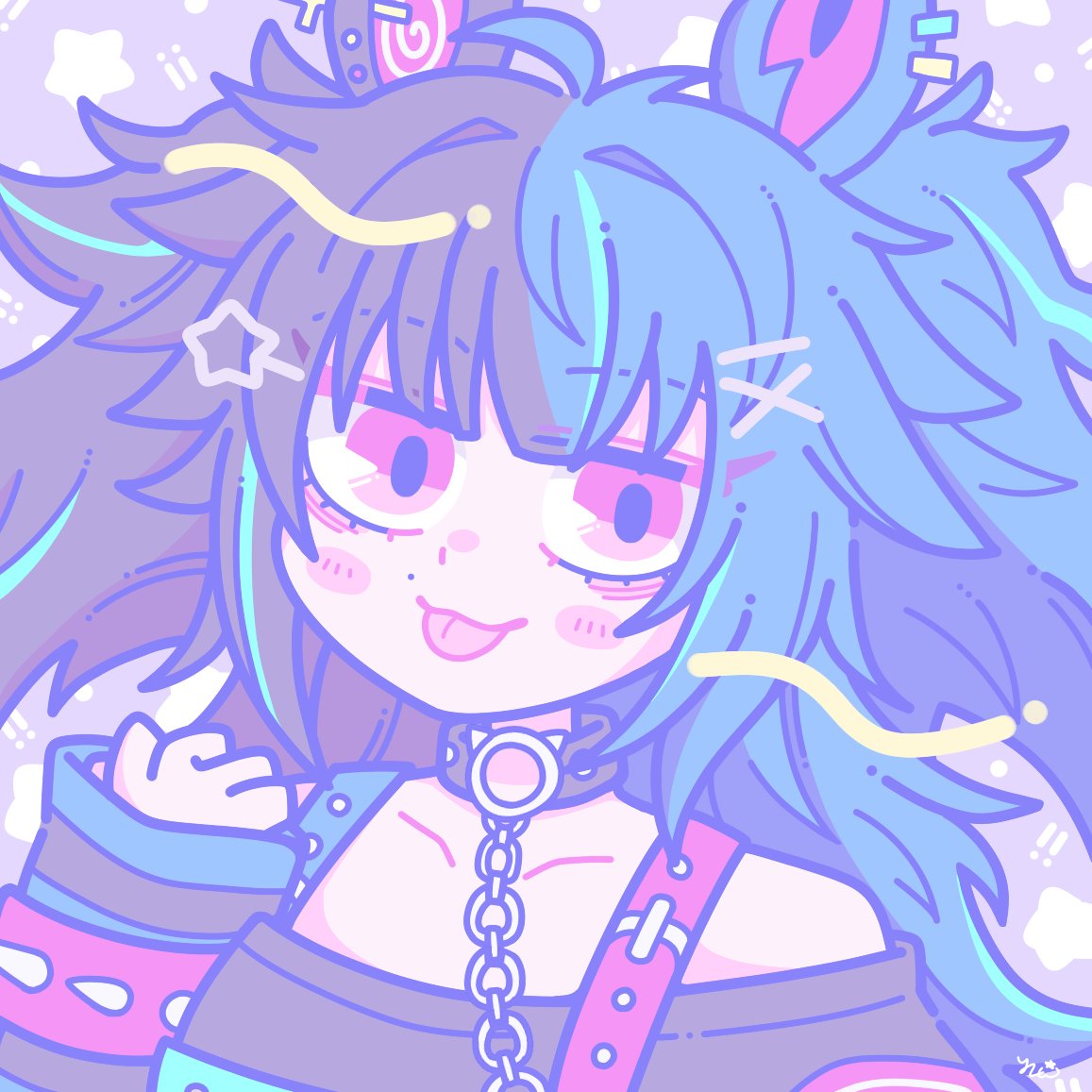 &gt;👅&lt;

🎨: @/yzw_mmtr ☆ #404MONO_art