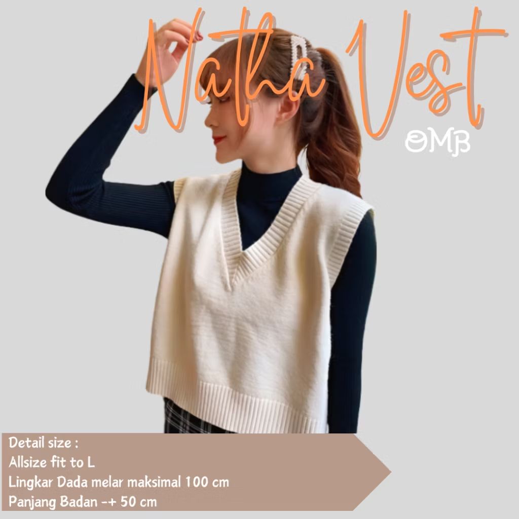 dandyrahmat120's tweet photo. Cek NATHA VEST Crop Vest Luaran Rajut Wanita Polos Kerah V -#OMB dengan harga Rp30.291. Dapatkan di Shopee sekarang! https://t.co/lsfTpZhr8p https://t.co/GjDzfHzOVz