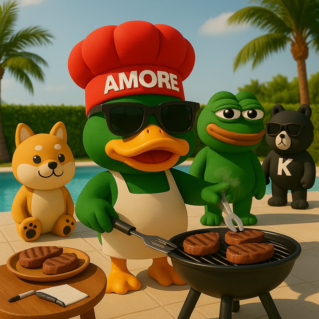 AmoreCoin's tweet photo. Evening time means one thing - grill on, friends around, and meat sizzling.
That’s how we do it with $amore.
And hey, the giveaway deal’s still live till the end of the day - 100 likes, 100 reposts, and we’re on.

#amorecoin #ton #memecoin #RWA https://t.co/iMc0XZT0co