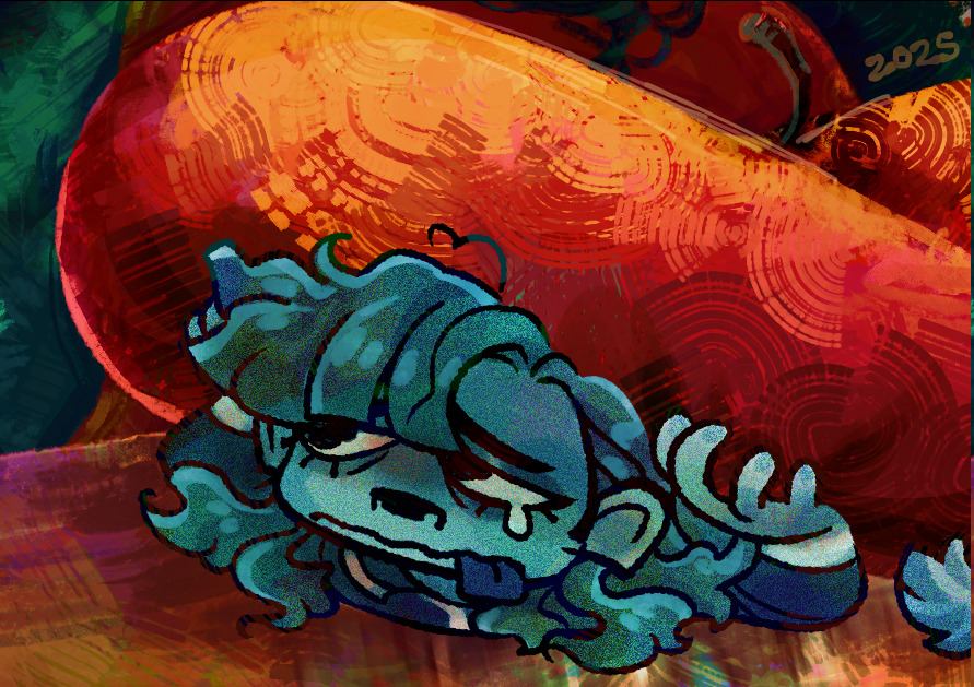 #greatgodgrove #downlimbolanecollab 
did a piece for the gallery this year , 
outgrowing old shells