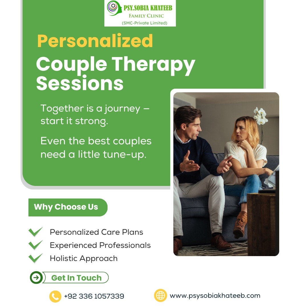 SobiaPsy's tweet photo. Our Couple Therapy Sessions at PSKFC: 🧠 Expert Couple Therapist 📷 Online &amp; In-Person Sessions 📷 WhatsApp: +92 336 1057339 📷  #CoupleTherapySessions #TherapyPakistan #CouplesCounseling #SobiaKhateebClinic https://t.co/uUUk2Ywuml