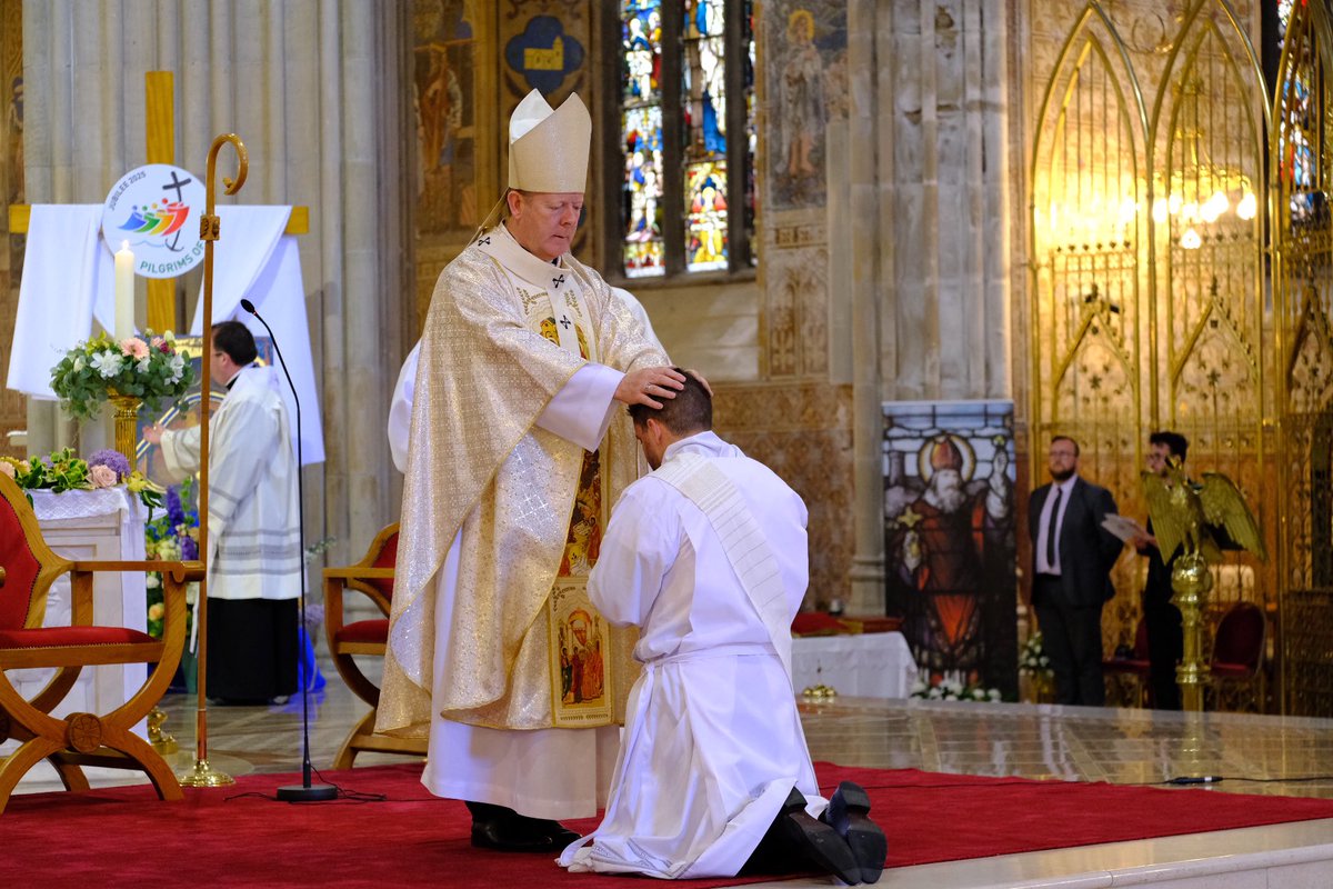 Congratulations to Fr Giacamo Taffi who was ordained to the priesthood in St. Patrick’s Cathedral Armagh this afternoon.  We pray that he will have many years of ministry and service here is the Archdiocese of Armagh may the Holy Spirit guide Fr Giacamo in his ministry.  Ad
