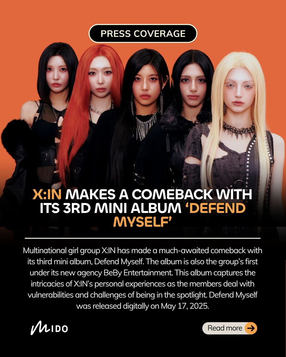 itsmidomedia's tweet photo. Rising baddies, X:IN (@X_in_official) just made their latest comeback with Defend Myself, and it is iconic.
๐ Read more: https://t.co/0Y7lsqpdOT
Writer:โจ@nandiniiyengar3
Photos: BeBy Entertainment | Pink Box Entertainment
#XIN #์์ #ReadyXIN #Kpop #Comeback #Music #Review https://t.co/VodPoa7Xwc