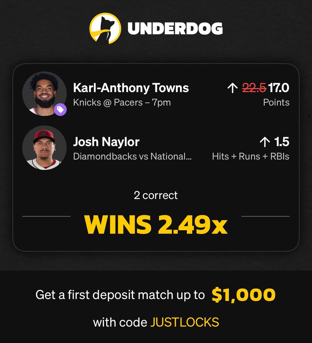 HotShot Fantasy Sports (@hotshotfantasy) on Twitter photo Couple more plays for today’s slate!
<a href="/PKChefs/">PropKitchen Chefs 🧑🍳💰</a> VIP: dubclub.win/af/afl-62kqd/ Couple more plays for today’s slate!
<a href="/PKChefs/">PropKitchen Chefs 🧑🍳💰</a> VIP: dubclub.win/af/afl-62kqd/