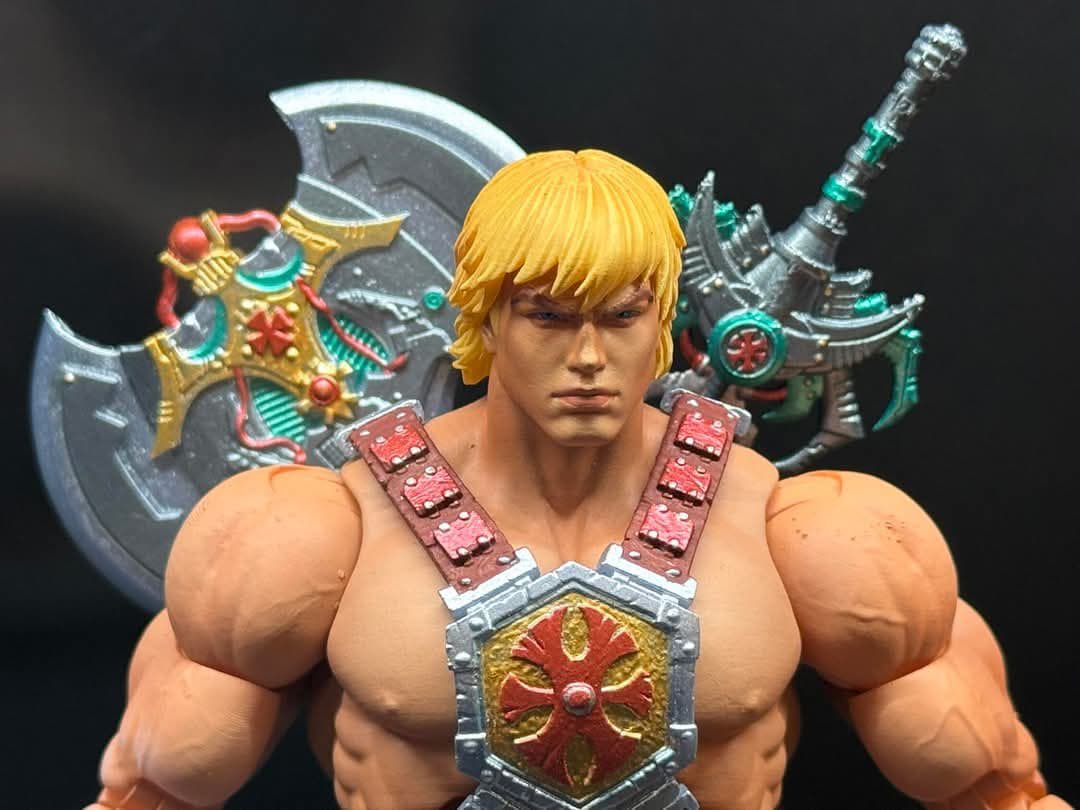 Toyhuntersholl2's tweet photo. better pics of the Mondo He-Man MOTU200x 1/12 scale! I tell ya, he looks pretty sweet and this line is starting to tempt me.
Thanks to @toyaddict26 for posting the images!
#heman #motu #heman200x #onetwelvescale
#mastersoftheuniverse #2000cartoons #motu200x #mondo
#mondomotu https://t.co/nFQ4Rwj64e