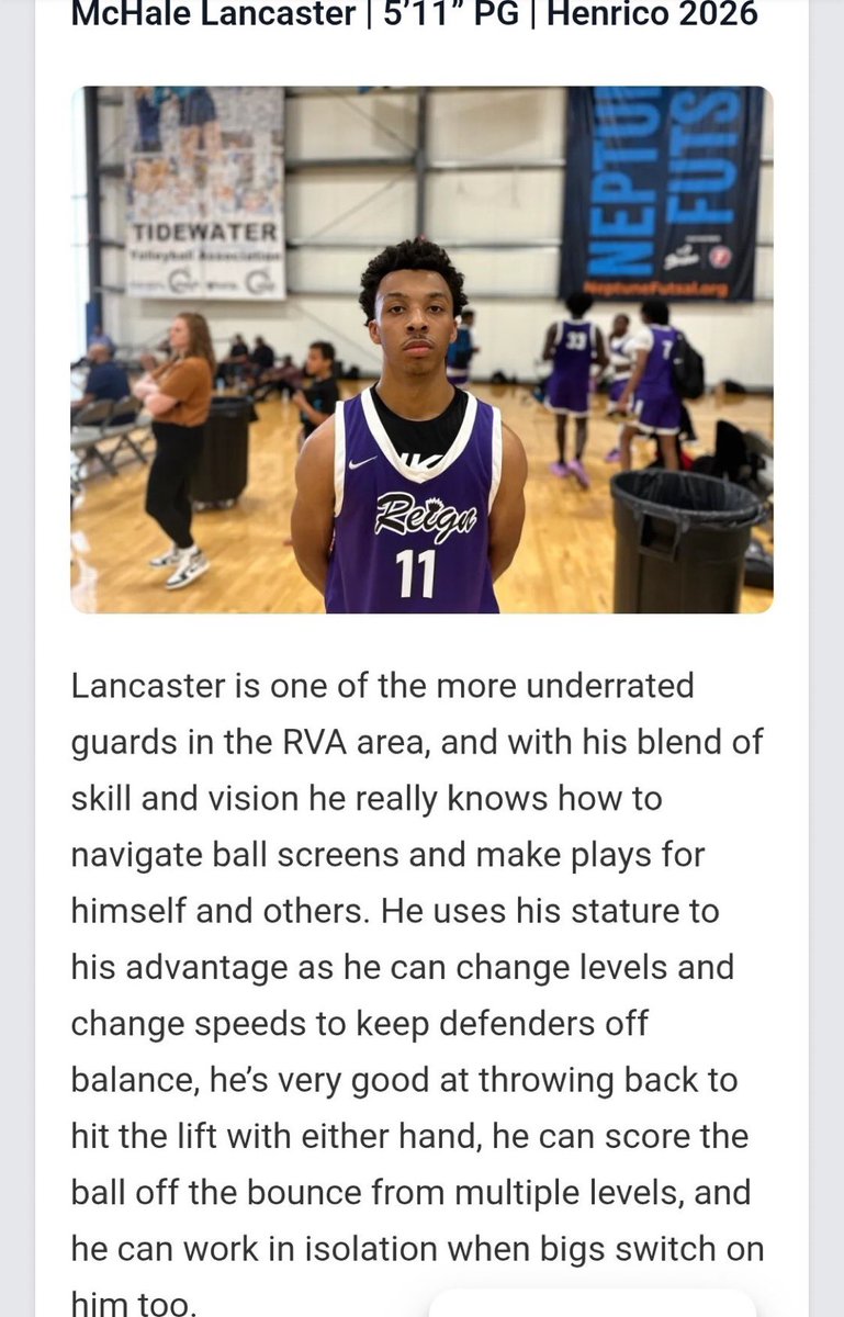 Thank you <a href="/PrepHoopsVA/">Prep Hoops Virginia</a> for the write up