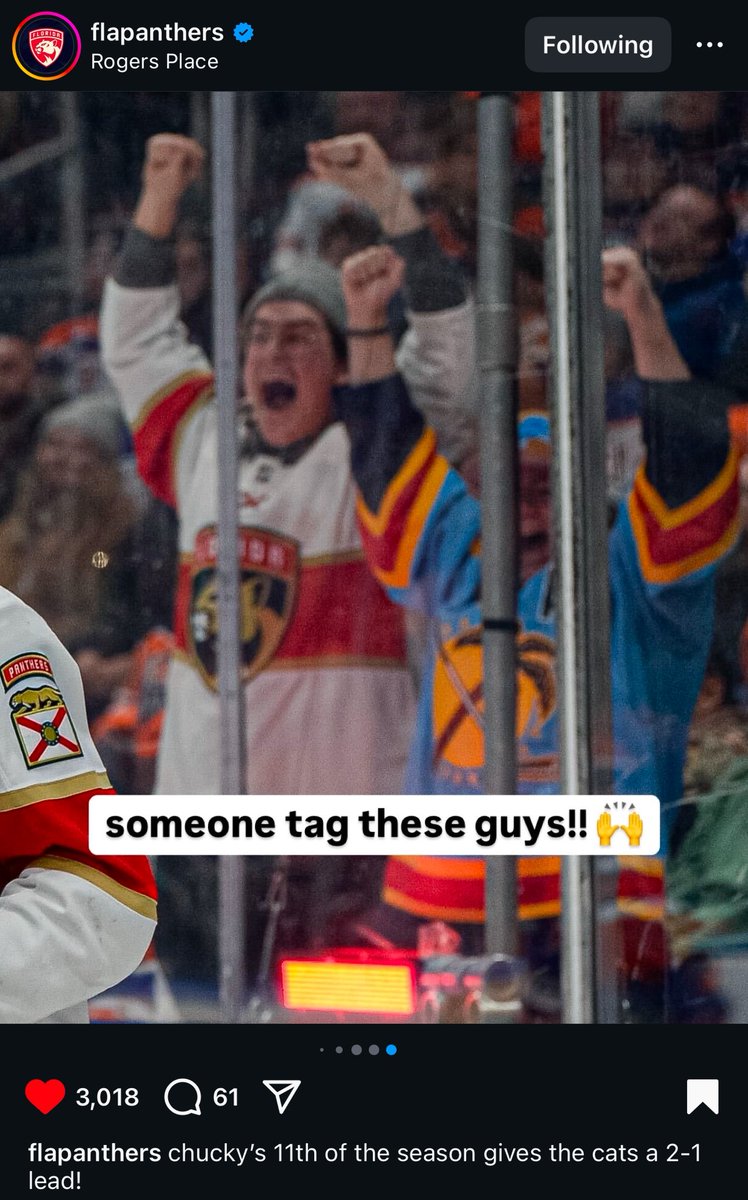 JackKeo's tweet photo. @FlaPanthers I think it’s only right that you bring your good luck charms back to Edmonton for the finals 😎

#timetohunt https://t.co/FyimoDoAkI