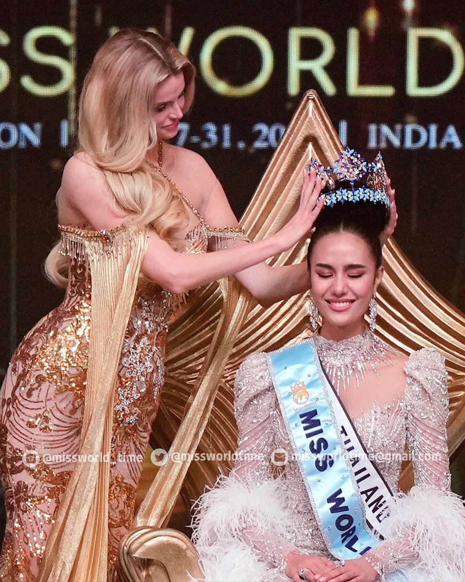 Miss World Thailand, Opal Suchata Chuangsri was crowned Miss World 2025 at the 72nd edition of the Miss World pageant at the HITEX Exhibition Centre in Hyderabad, Telangana.

#MissWorld #MissWorldTime #MissWorld2025