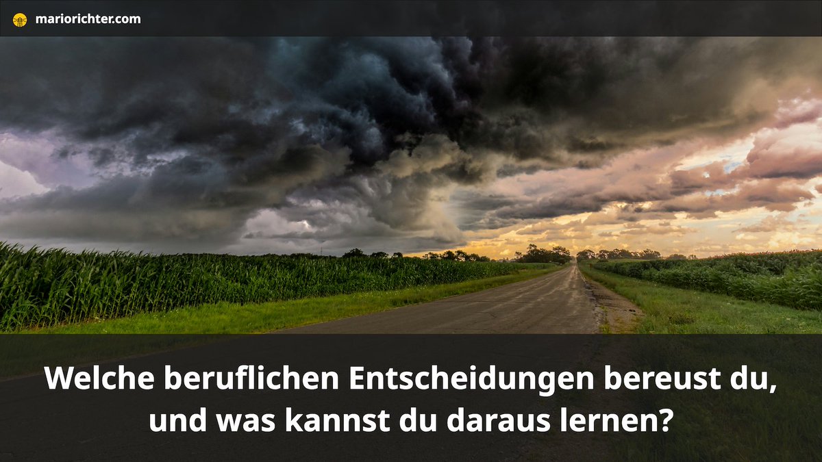 mariorichter's tweet photo. Welche berufliche Entscheidung bereust du, und was kannst du daraus lernen?  
#Coaching #Karriere #Neuorientierung https://t.co/4skMYhXRIp