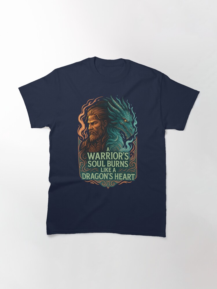 Maximilian2878's tweet image. &quot;A warrior’s soul burns like a dragon’s heart.&quot; 🐉⚔️
Channel your inner beast with this epic fantasy design.
🔥 For fans of dragons, warriors &amp;amp; RPG worlds.
🛒 Grab it now on Redbubble
👉redbubble.com/shop/ap/171115…
#FantasyArt #DragonDesign #WarriorSoul  #DnDStyle #MythicalWear