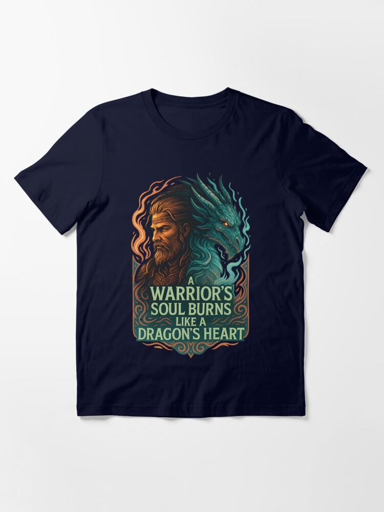 Maximilian2878's tweet image. &quot;A warrior’s soul burns like a dragon’s heart.&quot; 🐉⚔️
Channel your inner beast with this epic fantasy design.
🔥 For fans of dragons, warriors &amp;amp; RPG worlds.
🛒 Grab it now on Redbubble
👉redbubble.com/shop/ap/171115…
#FantasyArt #DragonDesign #WarriorSoul  #DnDStyle #MythicalWear