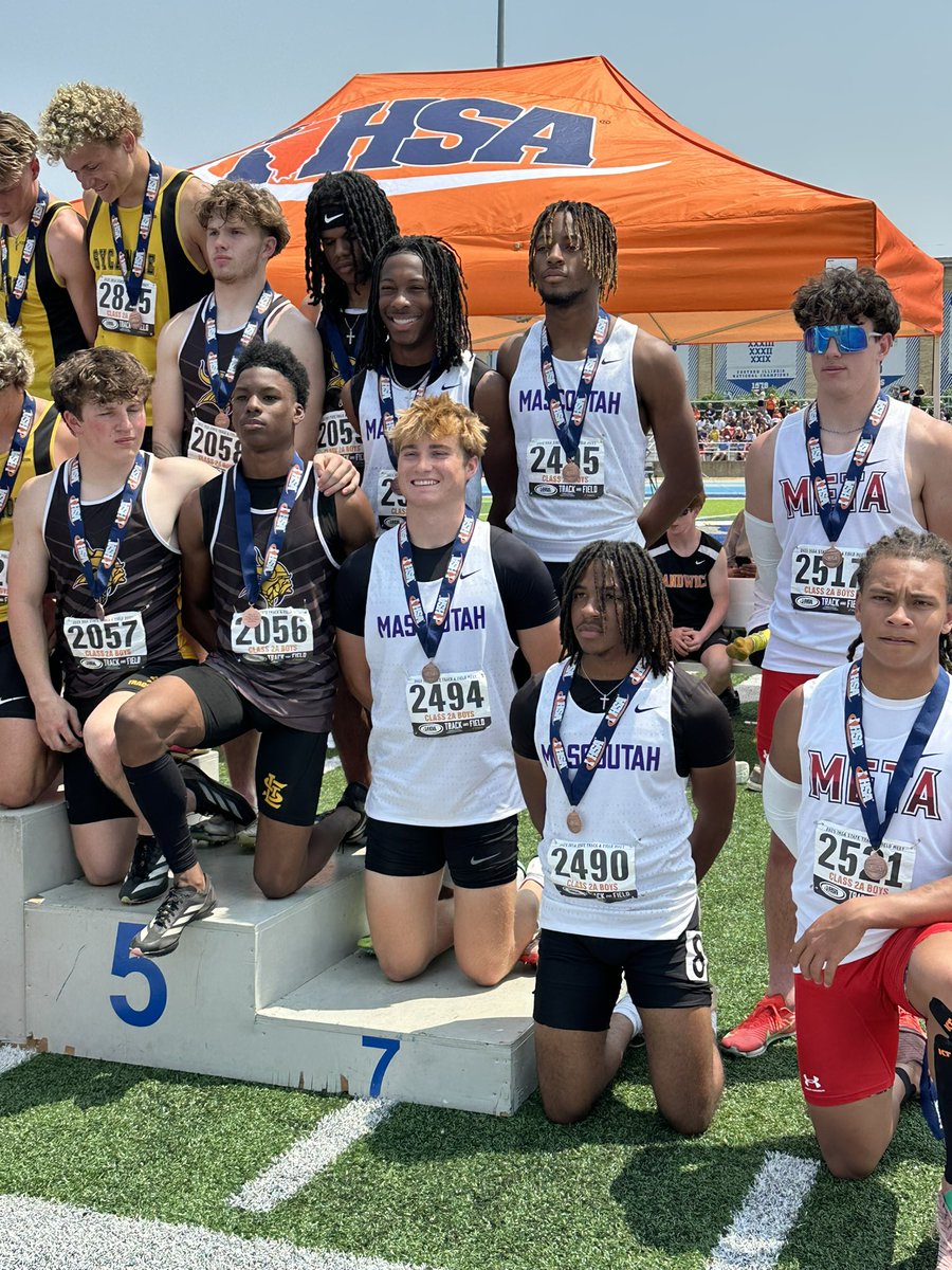 MHS All-State 2nd Alert of day! 4x100 places 7th!!!