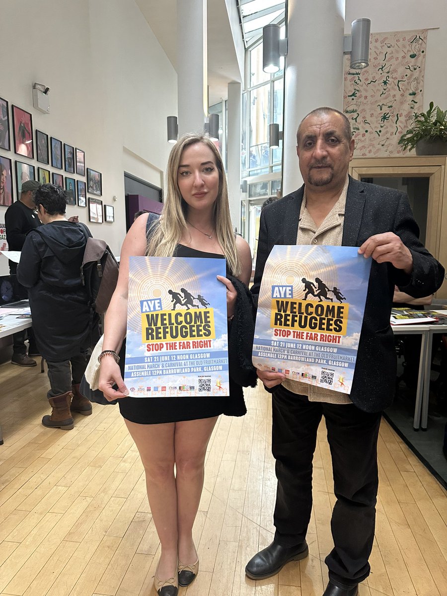 AfghanHRF (@afghanhrf) on Twitter photo Attending Stand Up To Racism Summit.
Today once again we said it loud and clear.
No to Racism
No to Fascism
No to Nigel Farage & the racist Reform party
No to the Far Right. <a href="/SUTRScotland/">Stand Up to Racism - Scotland</a> <a href="/sheikhyssj1/">Qasim Sheikh</a> <a href="/sabir_zazai/">Sabir Zazai š§”</a> <a href="/ionafyfe/">Iona Fyfe</a> Attending Stand Up To Racism Summit.
Today once again we said it loud and clear.
No to Racism
No to Fascism
No to Nigel Farage & the racist Reform party
No to the Far Right. <a href="/SUTRScotland/">Stand Up to Racism - Scotland</a> <a href="/sheikhyssj1/">Qasim Sheikh</a> <a href="/sabir_zazai/">Sabir Zazai š§”</a> <a href="/ionafyfe/">Iona Fyfe</a>