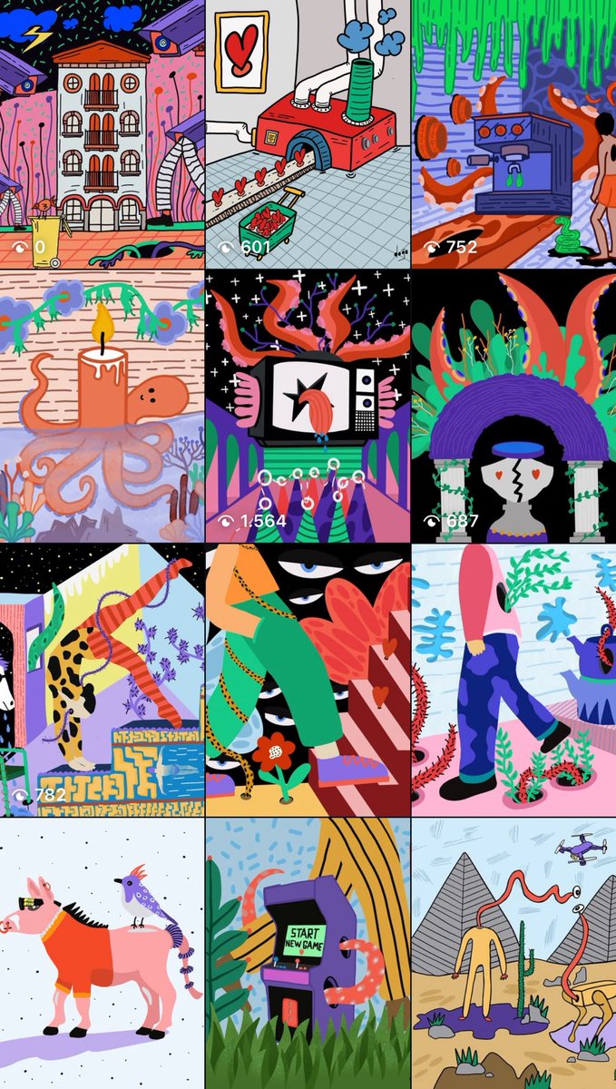 Drawing weird stuff with too many colors. Sometimes it makes sense. Mostly not. instagram.com/illustratedbyd…