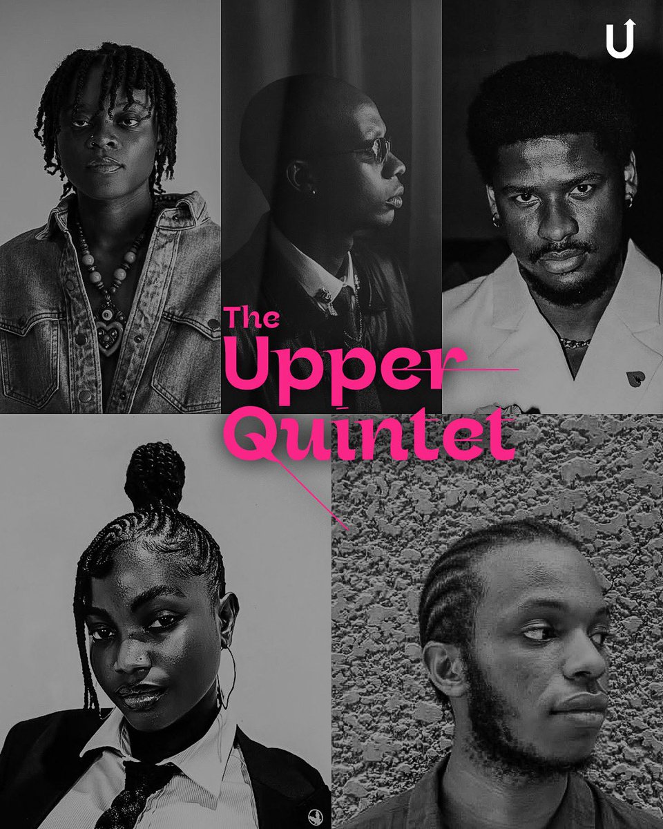 TheUpperEnt's tweet photo. 🚨 UPPER QUINTET is back.

After a long hiatus, our flagship editorial feature returns—spotlighting 5 rising acts making noise in Nigeria’s alt &amp; indie music scene.

Feat. @thisistsuni @3rtymusic @Edenojie_ @aussiemaze &amp; @fimiwiththeflow 
 
✍🏾: @bomithesinger https://t.co/Btghws7Dh5