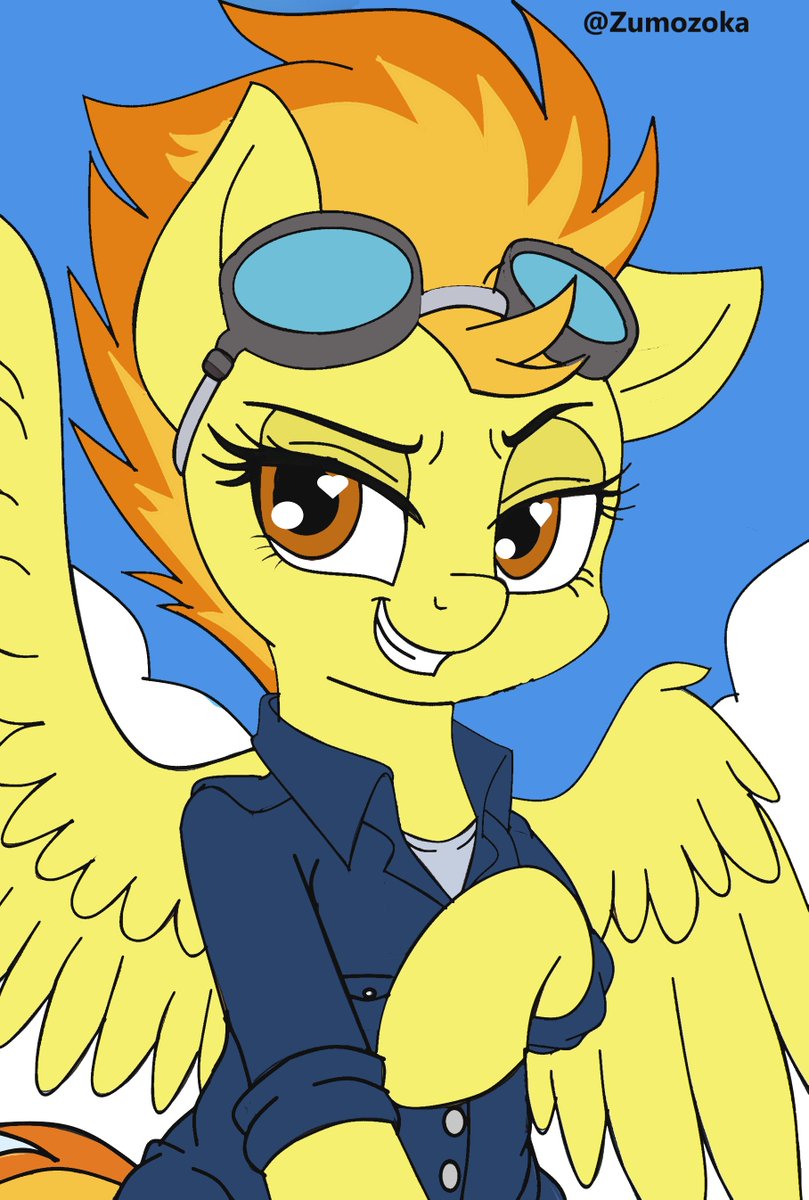 zumozoka's tweet photo. spitfire - wonderbolts #art #mylittlepony https://t.co/ePMscIQrAu