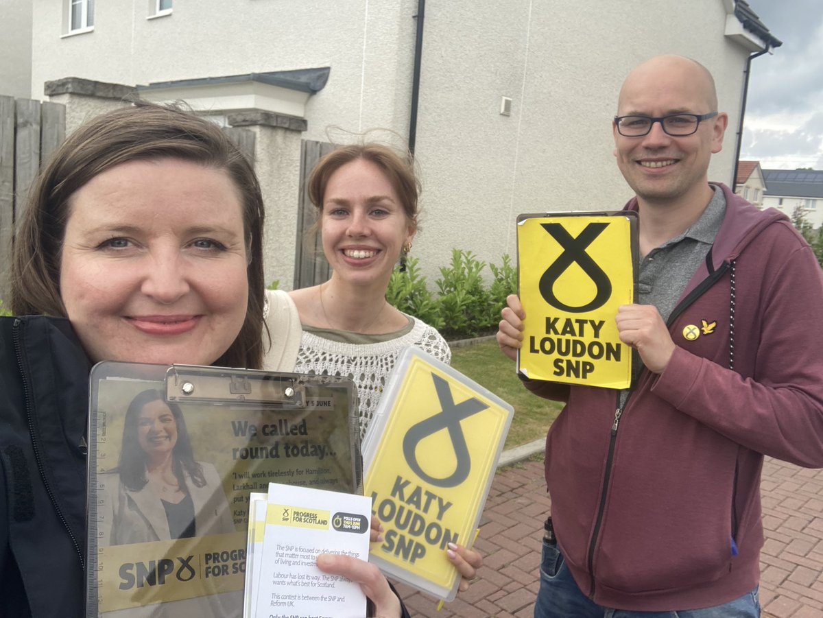 Kate Campbell (@katec_snp) on Twitter photo Great to be out in Hamilton supporting the fantastic <a href="/KatyLoudonSNP/">Cllr Katy Loudon</a>. A very positive response to the SNP message of hope as opposed to the negative and divisive politics of Farage. #VoteSNP Great to be out in Hamilton supporting the fantastic <a href="/KatyLoudonSNP/">Cllr Katy Loudon</a>. A very positive response to the SNP message of hope as opposed to the negative and divisive politics of Farage. #VoteSNP