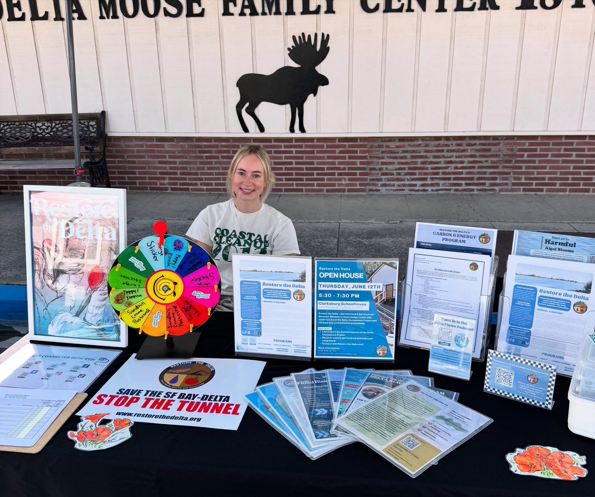 We’re at the Riverfronts Art Fest in Rio Vista today! Join us in celebrating art and music while connecting with community. We’ll be sharing updates about the Delta tunnel, discussing upcoming events such as our Open House and Office Hours, and more! 

#CAwater