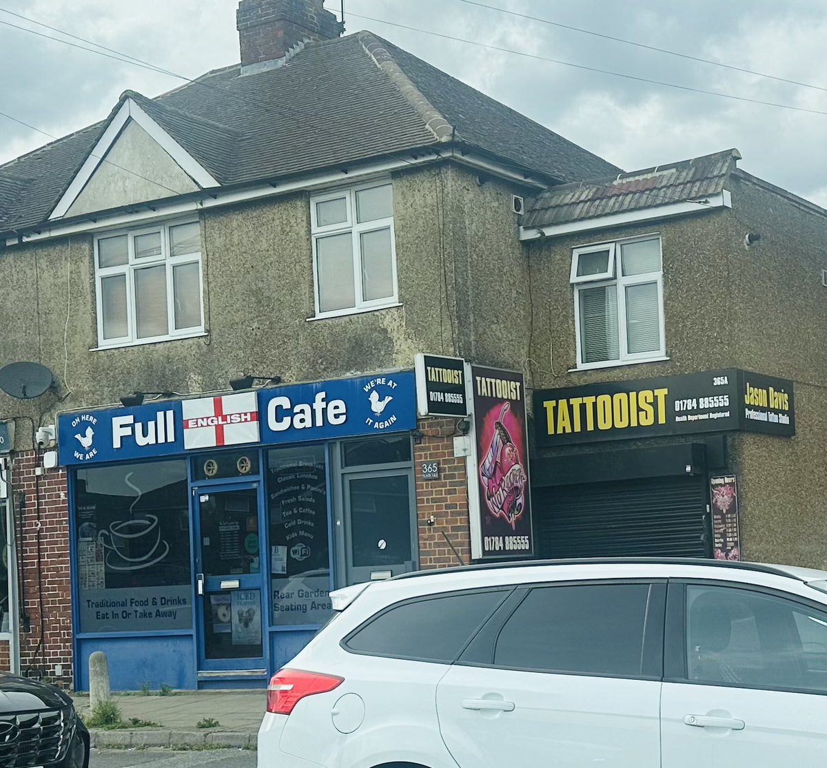 PatrickWall's tweet image. Blimey. Make sure you’ve got your reading glasses on around here. Imagine accidentally going into the Tattooist and asking for a bacon butty.