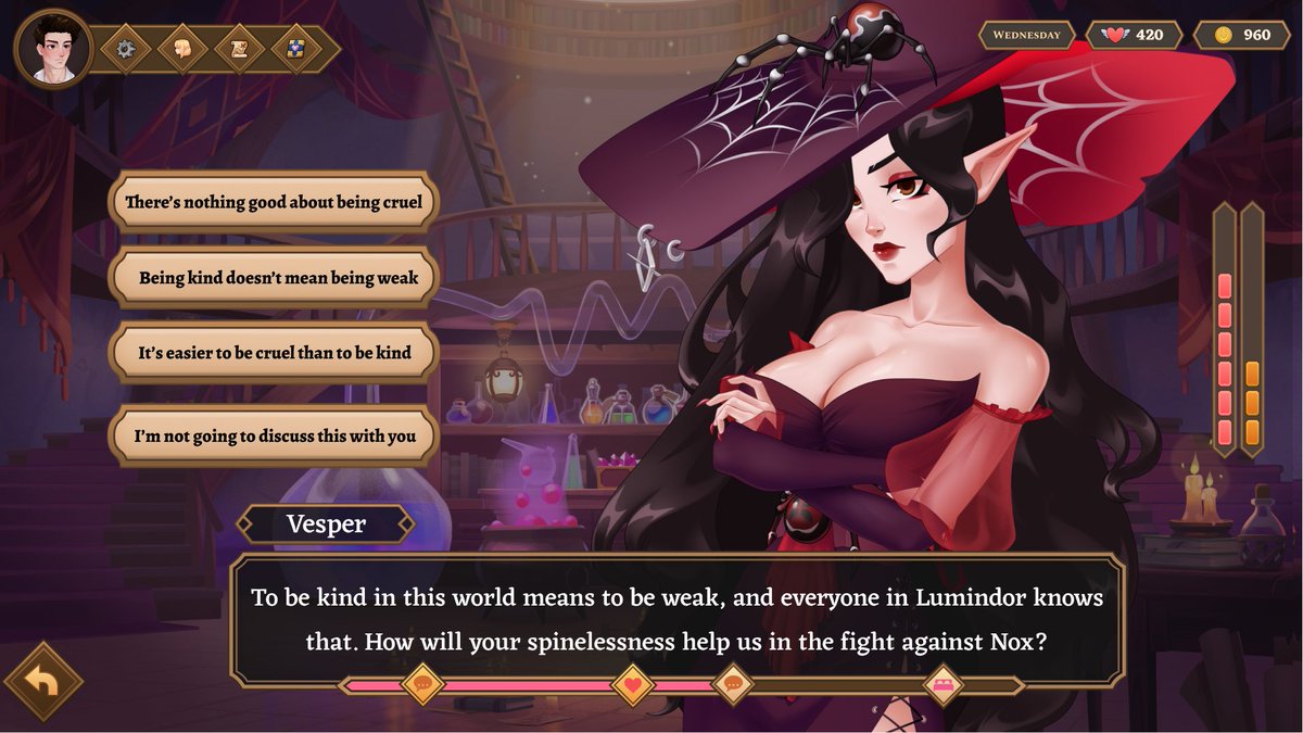 BecomingGame's tweet photo. Check out our friends Kingdom! 
Umbranomicon - new hentai game on steam

https://t.co/dsp93ZufKj

#steam #hentaigame #indiegame #screenshotsaturday https://t.co/FNvNeOvR4l
