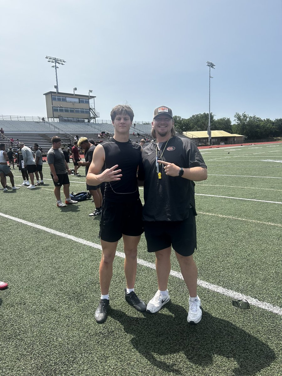 Had a great day at <a href="/ECUTigersFB/">ECU Tigers Football</a> camp!
<a href="/CoachBVOdom/">Coach Broderic Odom M.Ed.</a> 
<a href="/jackmitch8ll/">Coach Jack Mitchell</a> 
<a href="/seancooper_C4/">Sean Cooper</a>