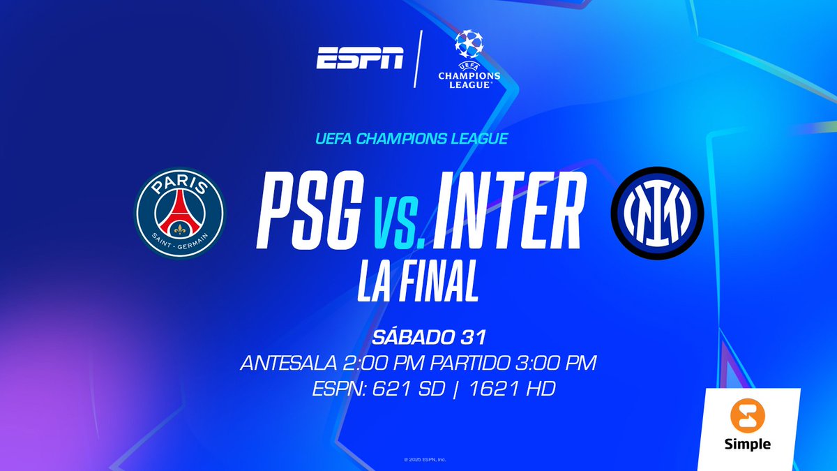 ¿PSG o Inter? ¡Todo se define en este partido!

Los dos mejores equipos llegan a la final de la Champions League con el sueño de levantar el preciado trofeo.

¿Quién crees que será el campeón de la UCL?