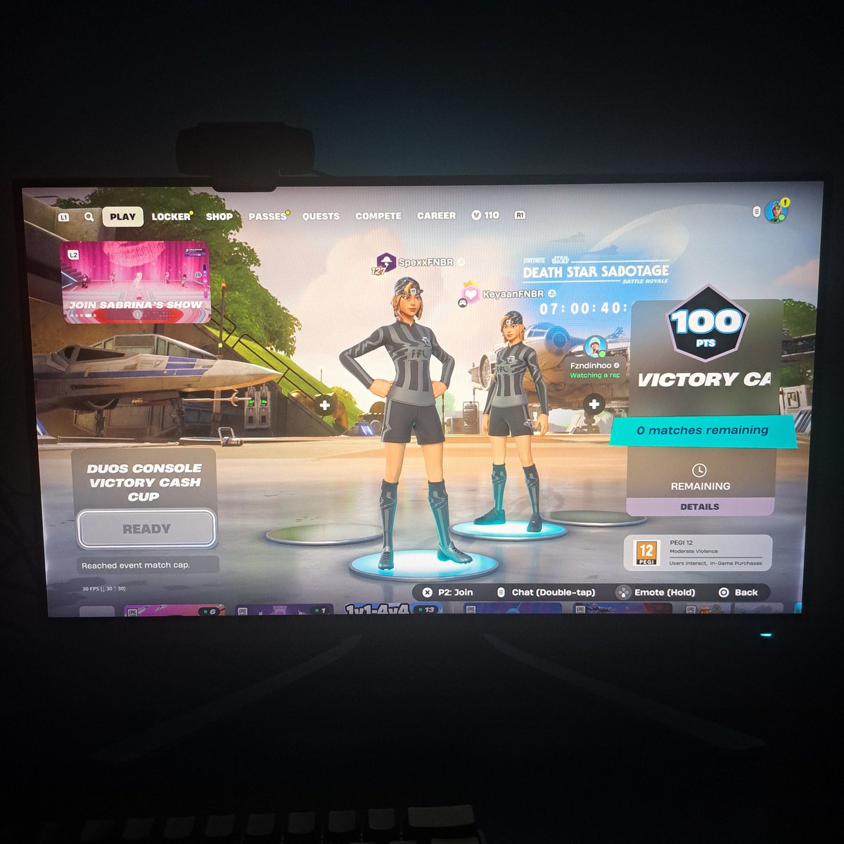 $200 w/<a href="/KeyaanFN/">keyaan</a> 

<a href="/EvozAEsport/">EvozA Esport</a>