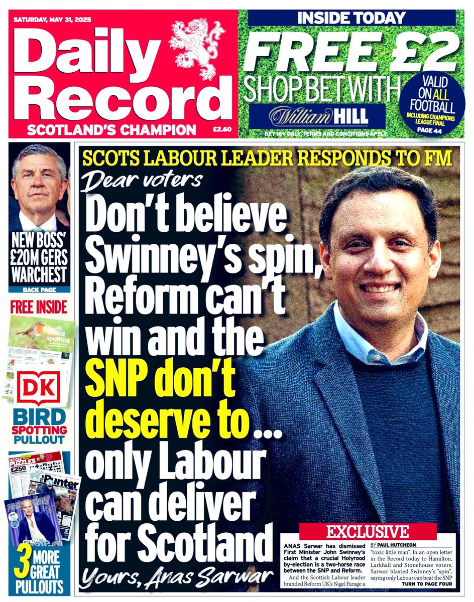 Foysol Choudhury MBE MSP (@foysolchoudhury) on Twitter photo 📣 This by-election is our chance to send a clear message to the failing SNP government.
🗨️ Don’t believe Swinney’s spin. Only <a href="/ScottishLabour/">Scottish Labour</a> can deliver a new direction for Scotland. 🌹
🗳️ Vote Labour on 5th June 🌹 📣 This by-election is our chance to send a clear message to the failing SNP government.
🗨️ Don’t believe Swinney’s spin. Only <a href="/ScottishLabour/">Scottish Labour</a> can deliver a new direction for Scotland. 🌹
🗳️ Vote Labour on 5th June 🌹
