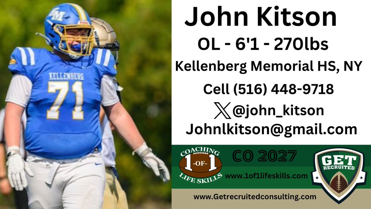 Get Recruited (@get__recruited) on Twitter photo John Kitson - CO 2027 - OL/DL - 6'1, 270lbs - Tough, strong, physical, & quick. Kellenberg Memorial HS, NY. Player Info: x.com/john_kitson @1of1lifeskills <a href="/john_kitson/">John Kitson</a> <a href="/DCRedDevilFB/">Dickinson Football</a> <a href="/McDaniel_FB/">McDaniel College Football</a> <a href="/DigInMules/">Muhlenberg Football</a> <a href="/UrsinusFootball/">Ursinus Football</a> <a href="/HobartFootball/">Hobart Football</a> <a href="/UofRFootball/">Rochester Football</a> <a href="/UnionCollegeFB/">Union College Football</a> John Kitson - CO 2027 - OL/DL - 6'1, 270lbs - Tough, strong, physical, & quick. Kellenberg Memorial HS, NY. Player Info: x.com/john_kitson @1of1lifeskills <a href="/john_kitson/">John Kitson</a> <a href="/DCRedDevilFB/">Dickinson Football</a> <a href="/McDaniel_FB/">McDaniel College Football</a> <a href="/DigInMules/">Muhlenberg Football</a> <a href="/UrsinusFootball/">Ursinus Football</a> <a href="/HobartFootball/">Hobart Football</a> <a href="/UofRFootball/">Rochester Football</a> <a href="/UnionCollegeFB/">Union College Football</a>