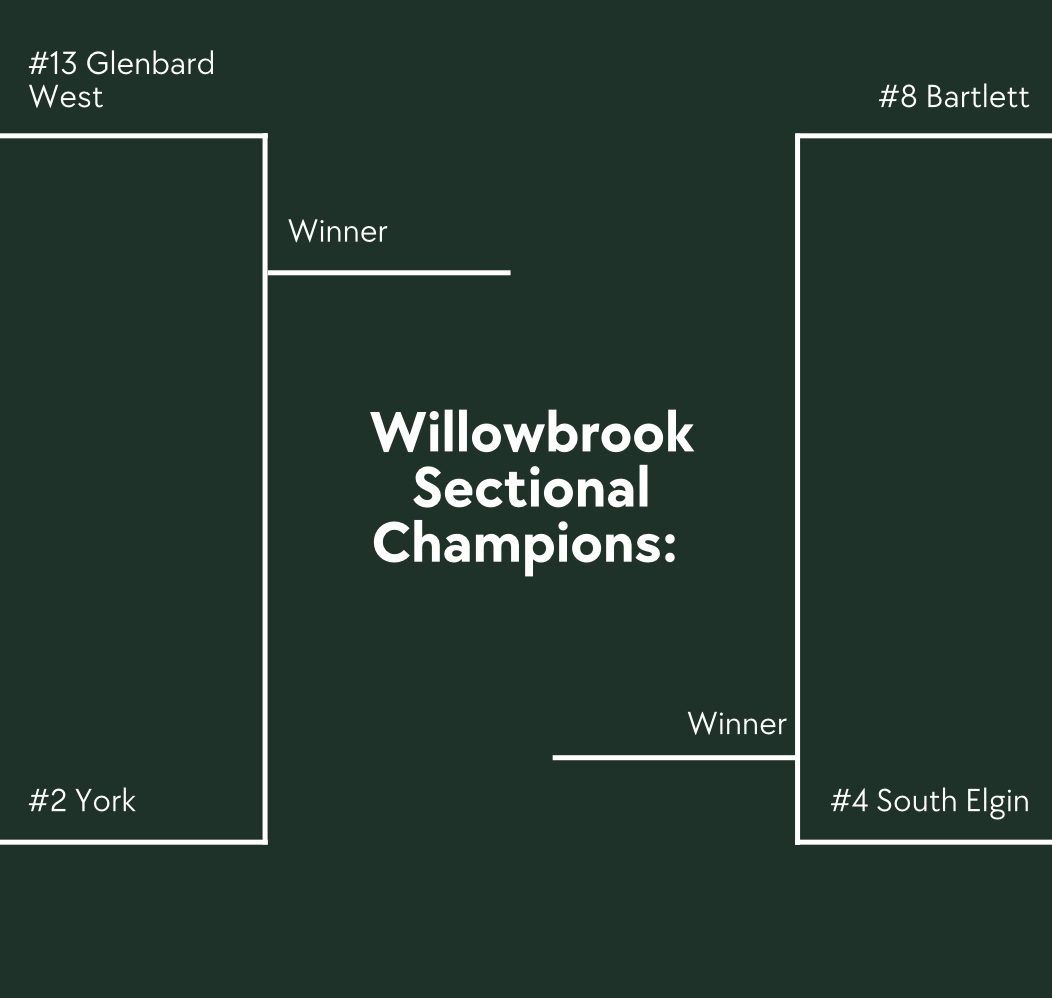 After winning the Saint Charles East Regional, the #2 seeded Dukes will take on conference foe and #13 seeded Glenbard West Hilltoppers at Willowbrook High School on Wednesday (6/3) at 4:30 PM. Winner advances to the Willowbrook Sectional Championship.