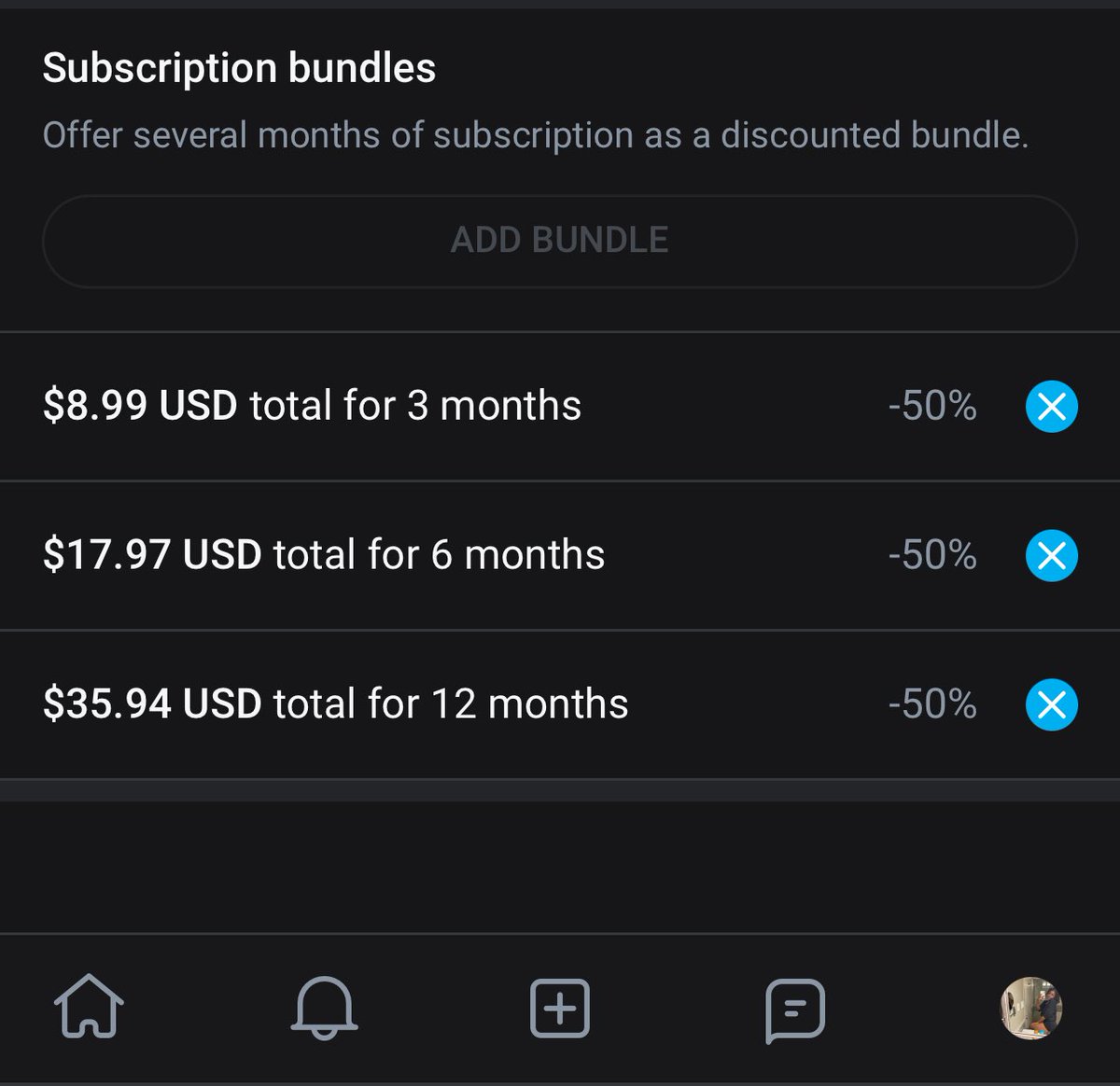 😌 50% off deals on my of 🖤  $5.99/mo deal still going on too 😈