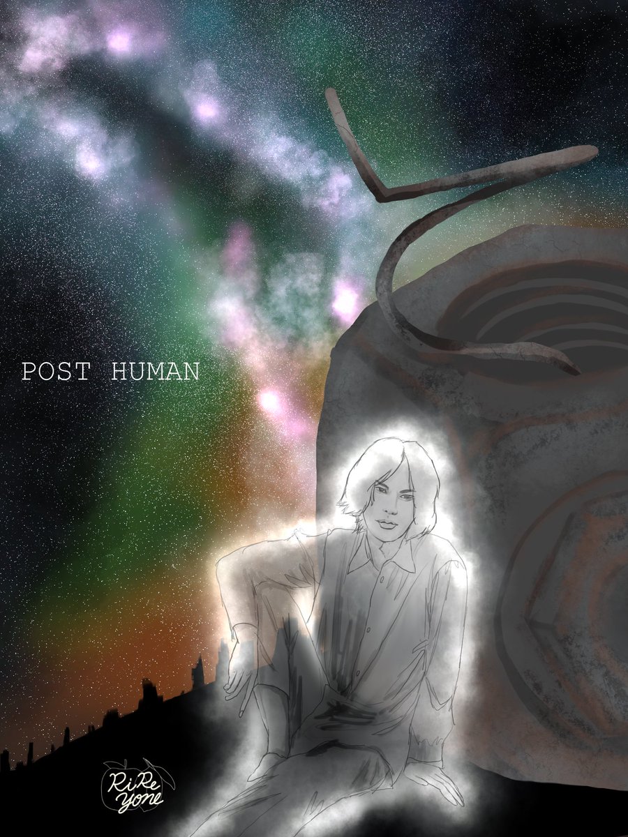 Rire_Yone's tweet image. #POSTHUMAN
 #米津玄師
 #ファンアート
 
ライブでのPOST HUMAN映像のラストを
イメージしました
