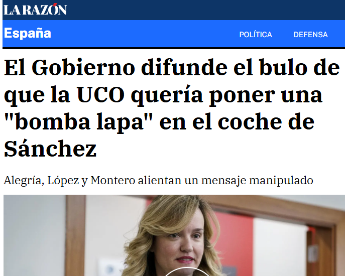 Están desesperados por intentar desprestigiar a la Guardia Civil que les investiga por su corrupción.

Hoy ha tocado hacerse los ofendiditos por una "bomba-lapa" inventada mientras brindan con champán con los que ponían bombas-lapa de verdad.

No tienen vergüenza.