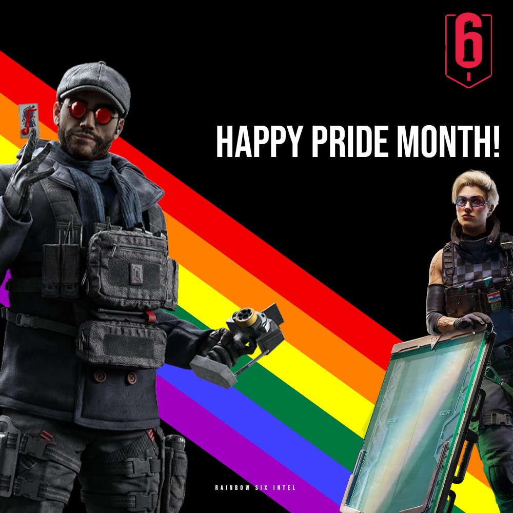 IntelRainbow6's tweet photo. Happy Pride Month!

#SiegeX #RainbowSixSiege #RainbowSixSiegeX https://t.co/dQpivz1iGB
