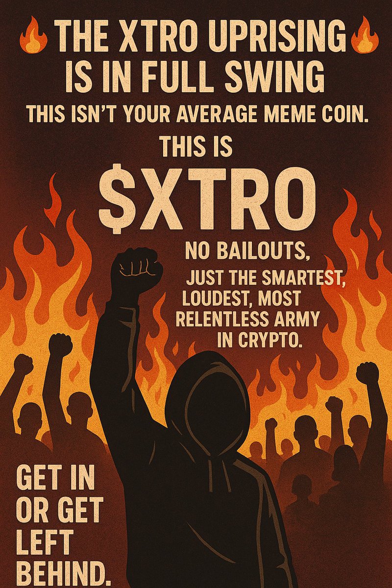 ExtrovertCoin's tweet photo. 🔥 The XTRO UPRISING is in full swing 🔥
This isn’t your average meme coin.
This is $XTRO — powered by chaos, community, and culture.
💣 No insiders.
💰 No bailouts.
🧠 Just the smartest, loudest, most relentless army in crypto.
We’re not just early — we ARE the signal.
Get in or get left behind.https://t.co/uC83EnjnvW

#XTRO #XTROArmy #MemeCoinSeason #DeFiDegens #Web3Rebels