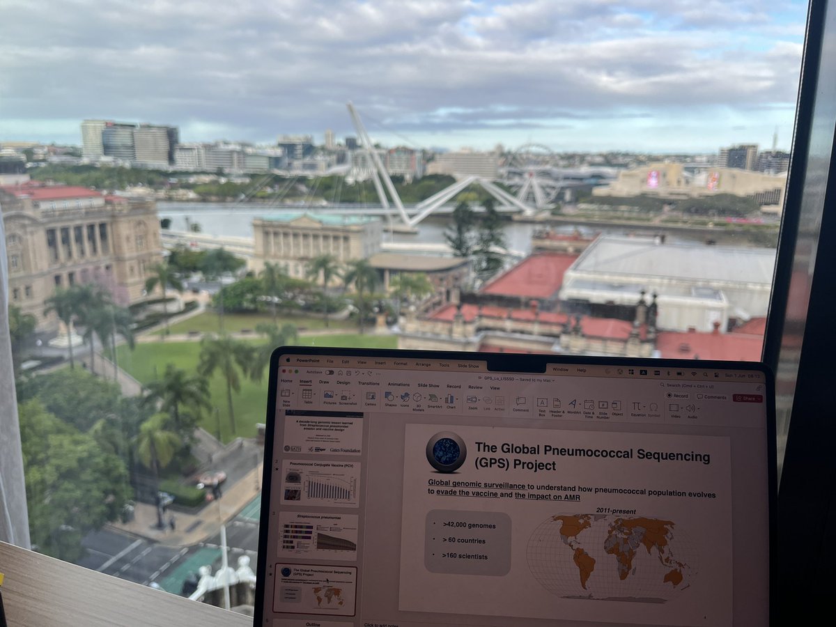 stephlo_lo's tweet image. Good morning Brisbane! What a nice view to prepare my very first talk at #LISSSD25 !
Looking forward to meeting people at the conference.
#GPS_project #pneumococci #Genomics