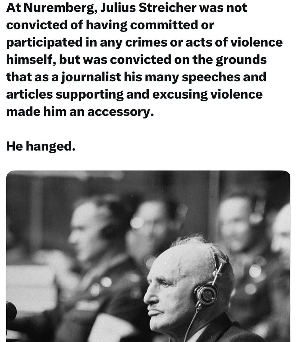 The western media is full to bursting with Julius Streicher's