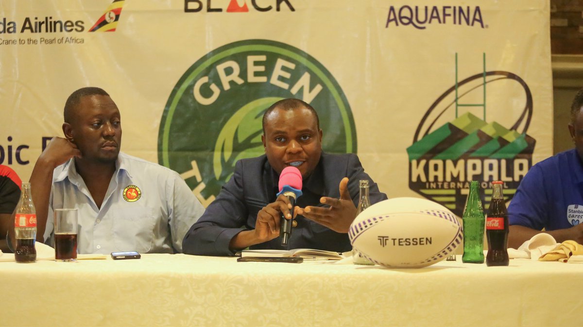 ROOTSUganda's tweet image. The Kampala International Rugby Sevens has, on Friday, May 30th, launched a 7-year plan to promote sustainability in Rugby through the &quot;#GreenTheGame, #OneTryOneTree, &quot; initiative that seeks to contribute to planting 7% of Uganda&apos;s #RunningOutOfTrees Campaign.