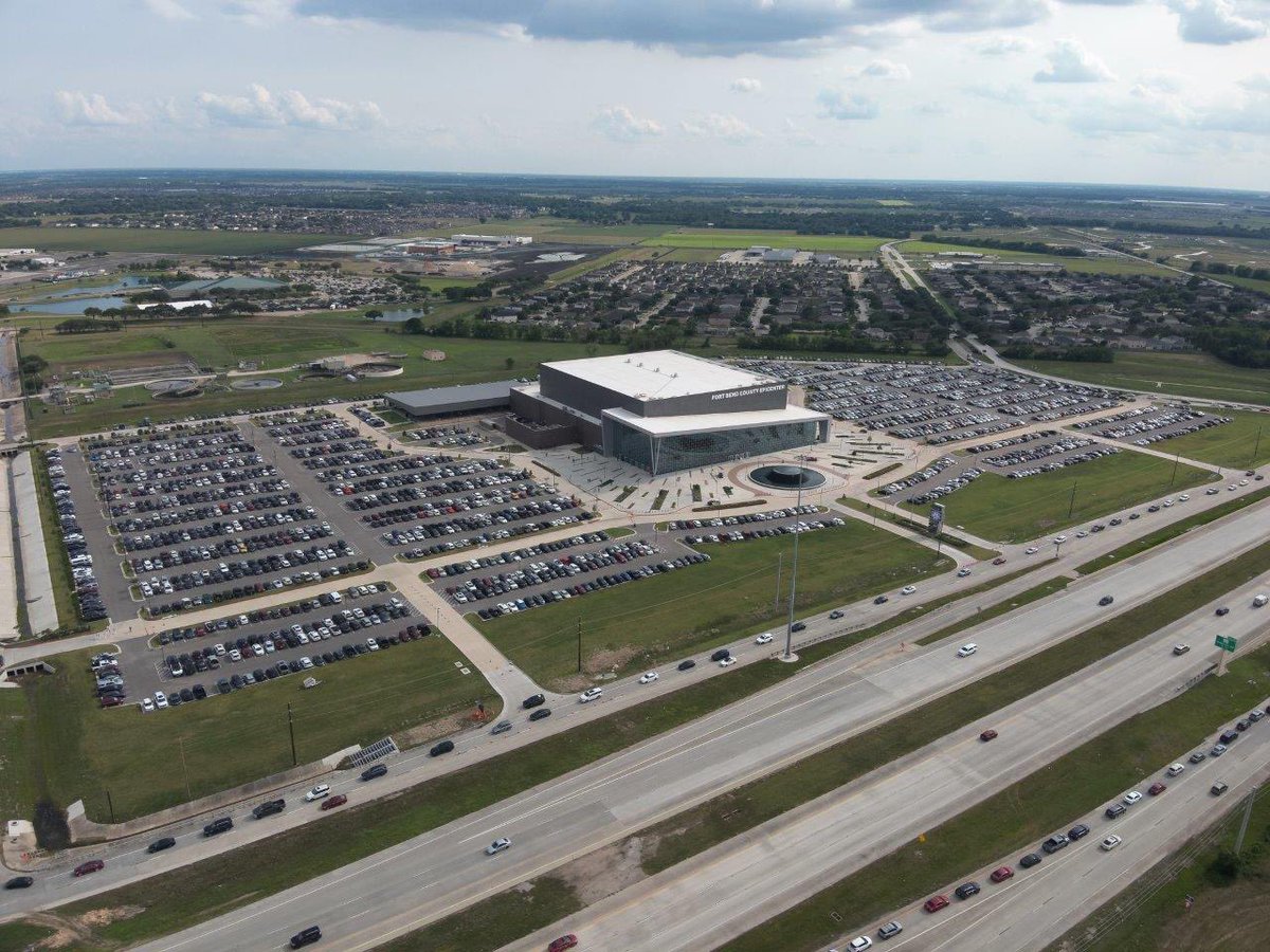 The Epicenter parking lot is now closed for the third graduation of the day. Overflow parking is at the Fort Bend County Fairgrounds.