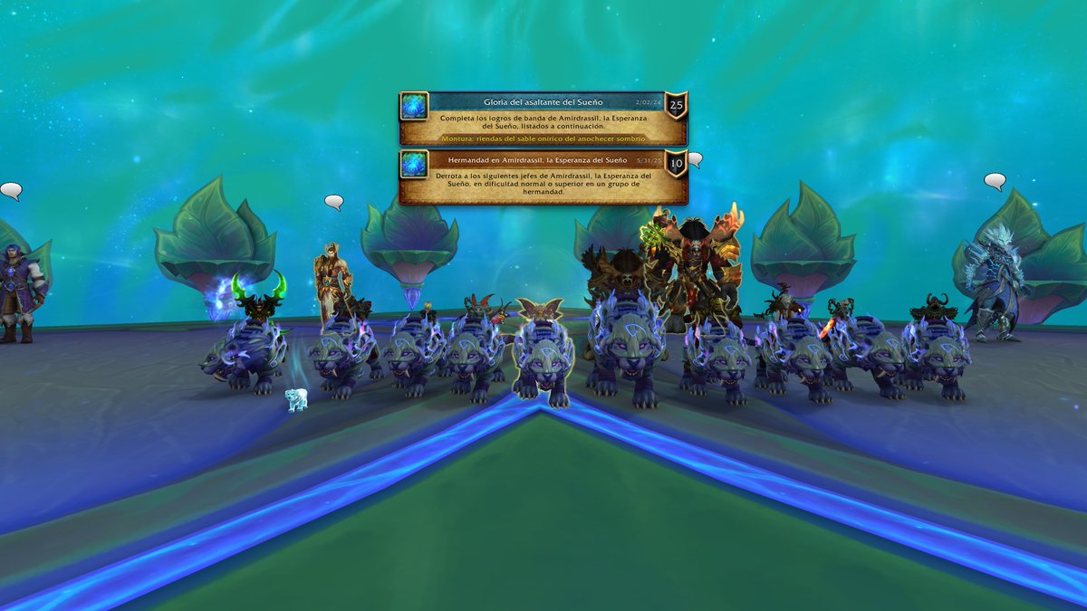 Gloria del asaltante del Sueño conseguido con la hermandad. A glory por día que vamos 💪

<a href="/Warcraft_ES/">Warcraft ES</a> #TheWarWithin